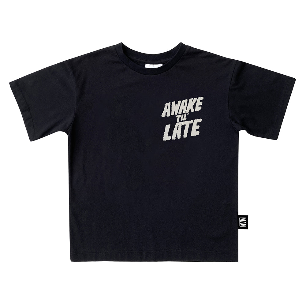 Skate T-Shirt Awake Till Late Little Man Happy