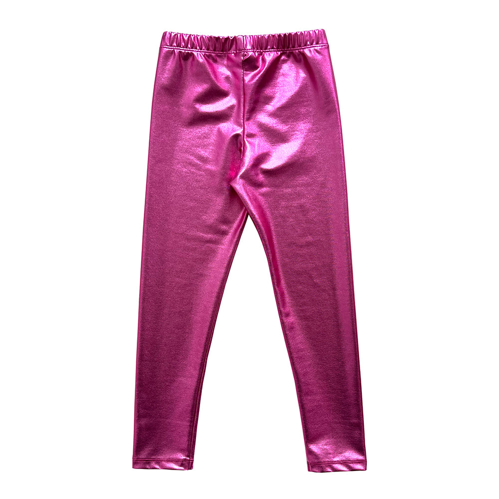 Leggings Shiny Pink Little Man Happy