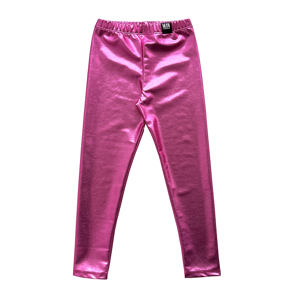 Leggings Shiny Pink Little Man Happy