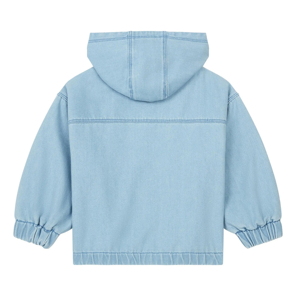 Stonewashed Denim Zip-Up Jacket HUNDRED PIECES Hundred Pieces
