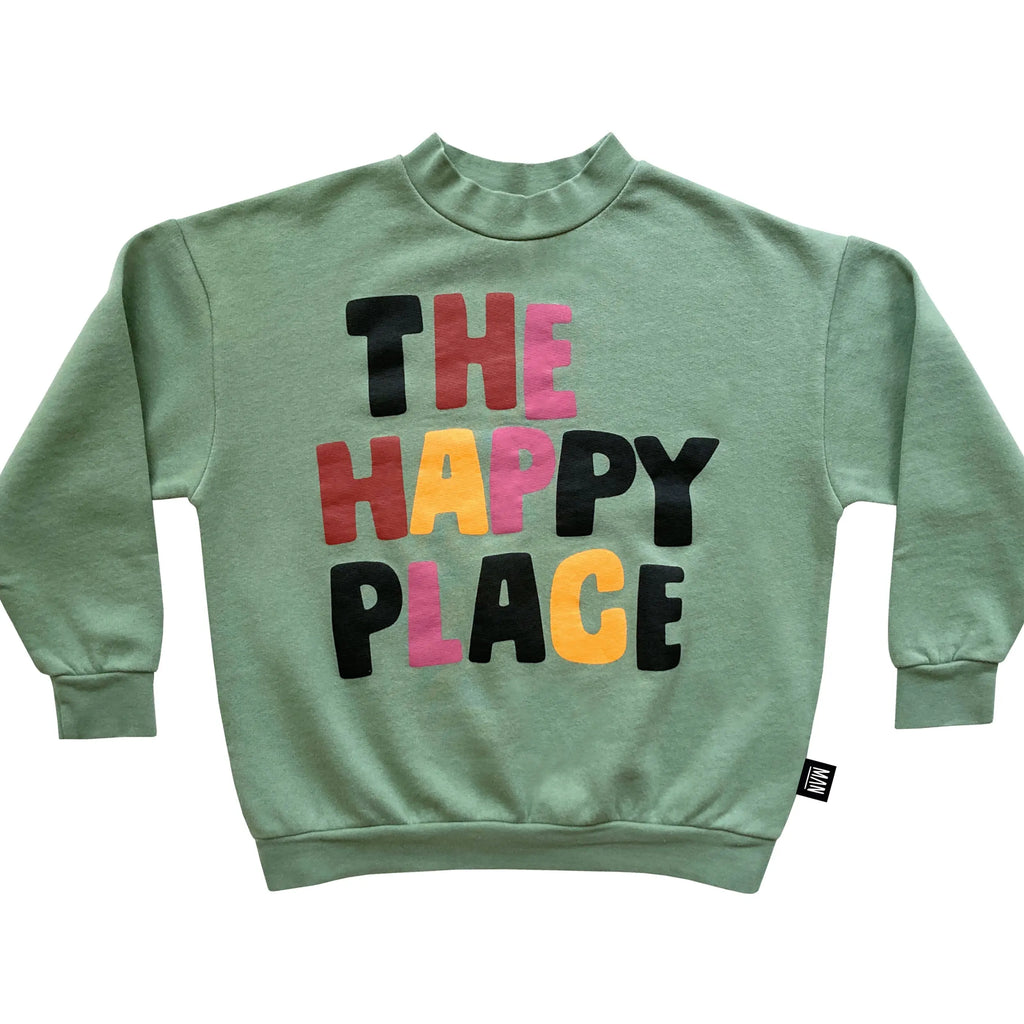 THE HAPPY PLACE Deep Grass Sweatshirt Little Man Happy